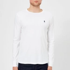 Image of Polo Ralph Lauren Mens Long Sleeve Basic Cotton Top - White - M