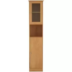 Image of Premier Housewares Portland Tall oak Veneer Cabinet