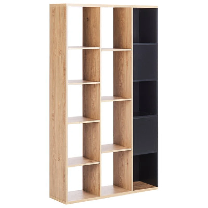 Image of Beliani Bookcase Bangor 175cm Brown/ Black