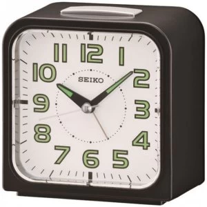 Image of Seiko Wecker Alarm Clock Black with White Face