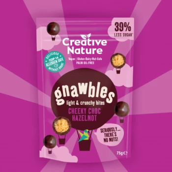 Image of Creative Nature Cheeky Choc Hazelnot Gnawbles - 75g x 6
