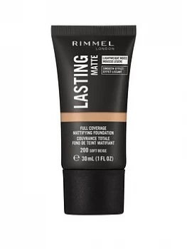 Image of Rimmel Lasting Matte Foundation - 601 Soft Chocolate