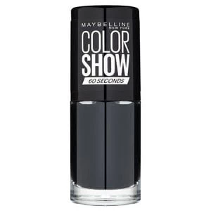 Image of Maybelline Color Show 677 Blackout Nail Polish 7ml Black