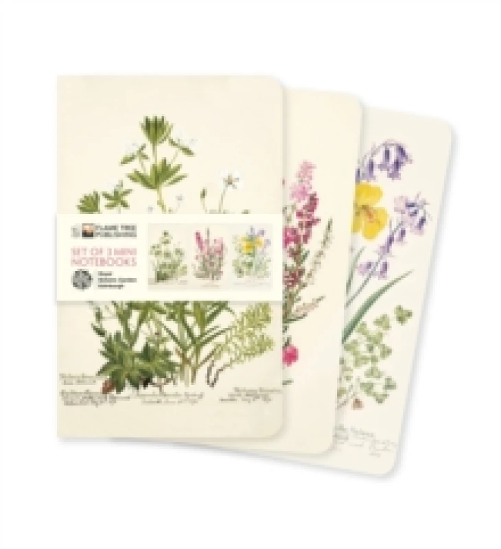 Image of Royal Botanic Garden Edinburgh Set of 3 Mini Notebooks Notebook / blank book