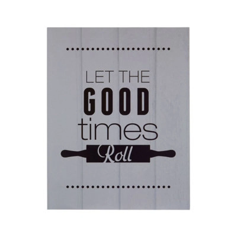 Image of Premier Housewares Let The Good Times Roll Wall Plaque Grey