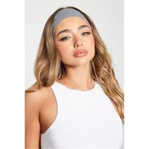 Image of I Saw It First Charcoal Jersey Headband - Grey