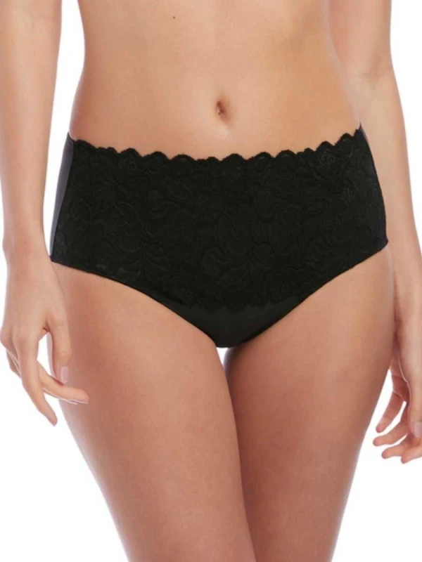 Image of Wacoal Womens Eglantine Control Brief in Black Size: 14 Black Female 14