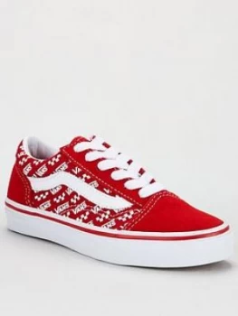 Image of Vans Childrens Old Skool Logo Repeat