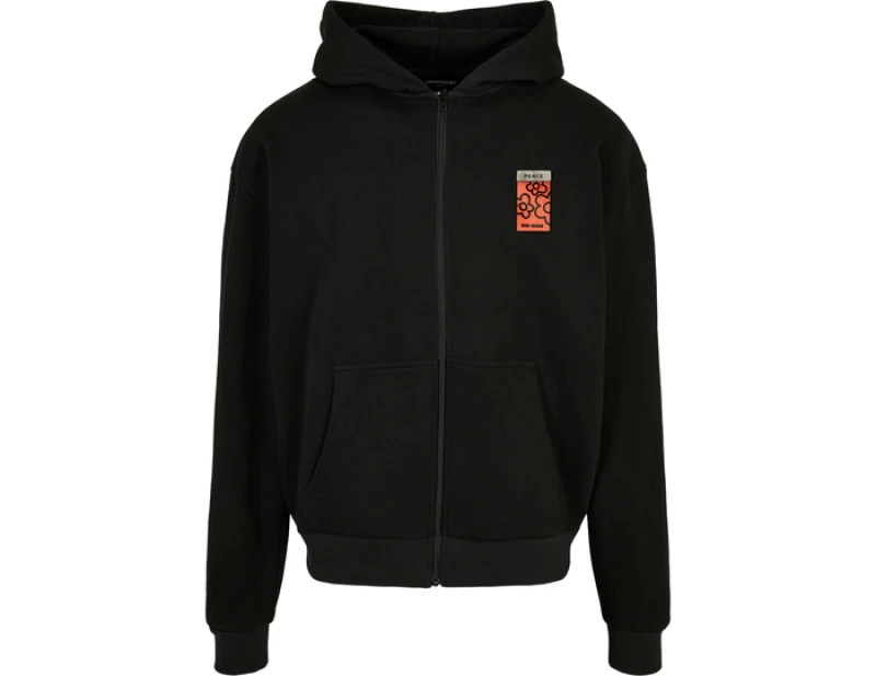 Image of Mister Tee Peace Oversize Fullzip Hoody Black 2XL