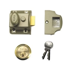 Image of Yale Locks 723 Deadlatch 40mm Backset ENB Finish Box