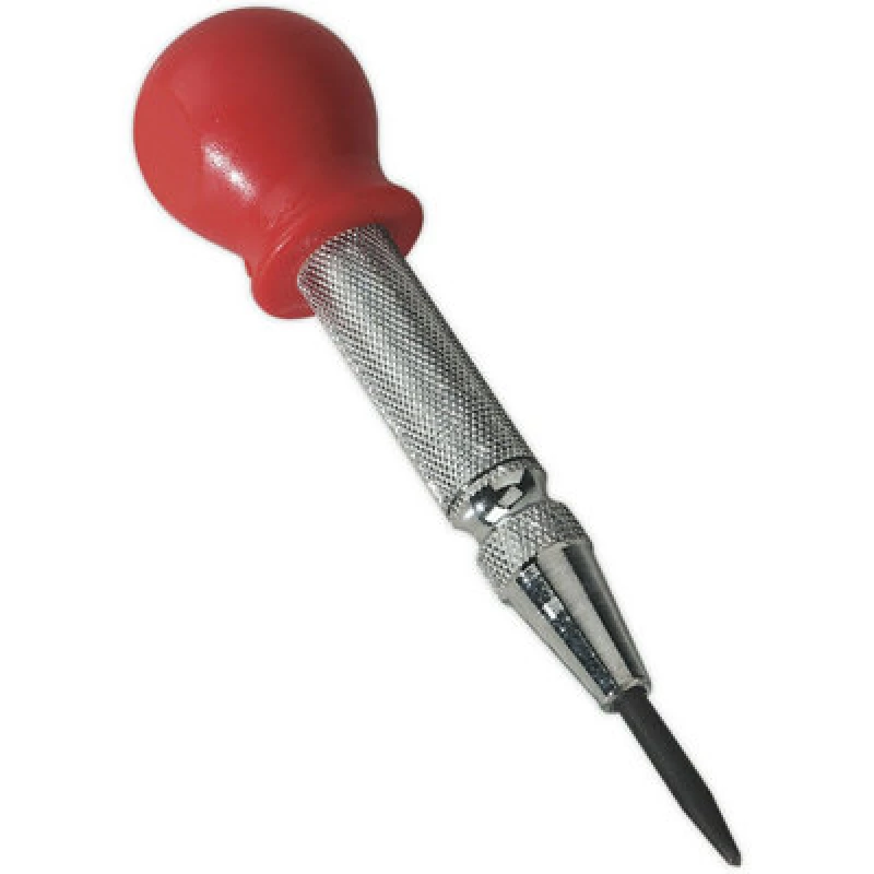 Image of Loops 135mm Heavy Duty Automatic Centre Punch - Spring Loaded Tip - Brass Barrel Metallics