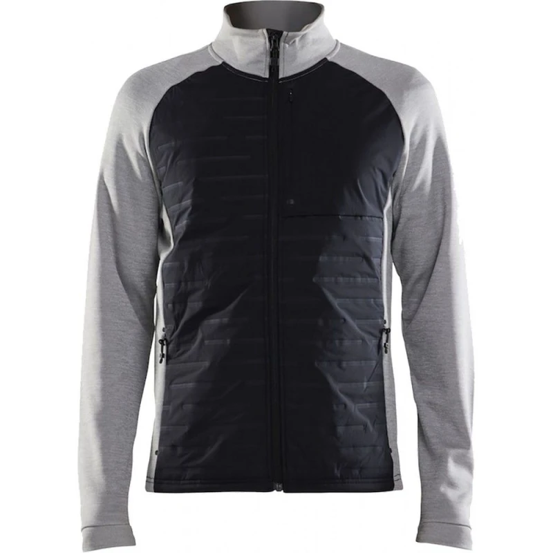 Image of Craft CRAFT Men ADV Unify Hybrid Jacket in Pale Grey Size: Small Pale Grey S Male 5063377064971