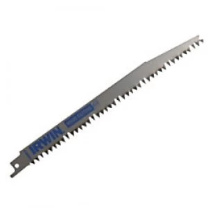Image of IRWIN Sabre Saw Blade for Wood and Plastic Cutting S1131L 225mm Pack of 5