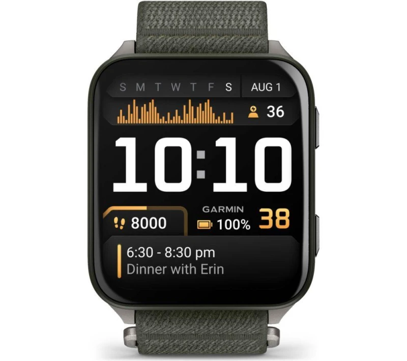 Image of Garmin Venu X1 - Titanium & Moss, Green,Black 753759342777