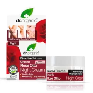 Image of Dr Organic Rose Otto Night Cream 50ml