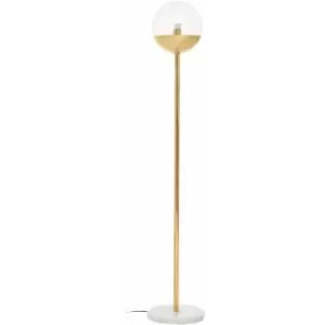 Image of Premier Housewares - Revive Gold Finish Metal Floor Lamp