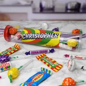 Image of Personalised Vegan Retro Sweet Tube