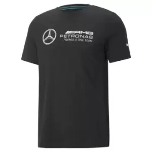 Image of Puma F1 Mercedes Logo T Shirt Mens - Black