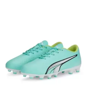 Image of Puma Ultra.4 Firm Ground Football Boots Juniors - Green