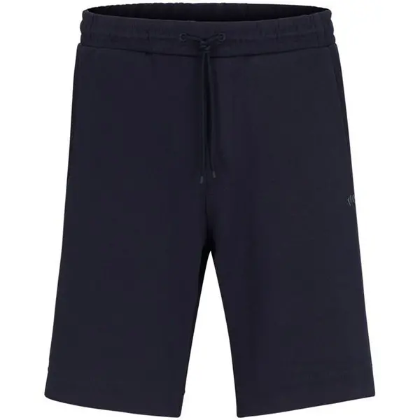 Image of Boss Boss Headlo Curved Fleece Shorts Mens - Blue S