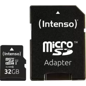 Image of Intenso Professional microSDHC card 32GB Class 10, UHS-I incl. SD adapter