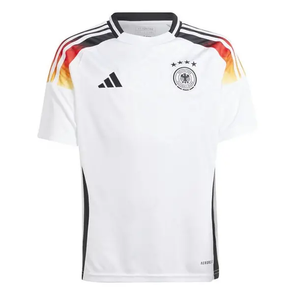 Image of adidas Germany Home Shirt 2024 Juniors International Replica Shirts 7-8 Years White 37918001175