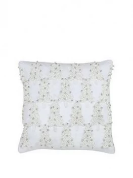 Image of Riva Home White Christmas Tree Cushion