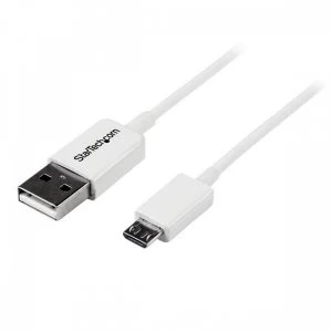 Image of StarTech 1m White Micro USB Cable A to Micro B