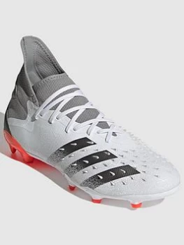 Image of adidas Predator 20.2 Firm Ground Football Boots - White, Size 8, Men