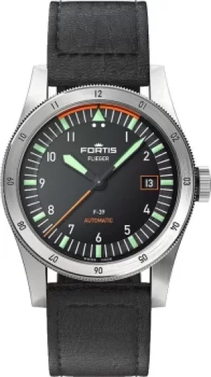 Image of Fortis Watch Flieger F-39 Automatic On Aviator Strap