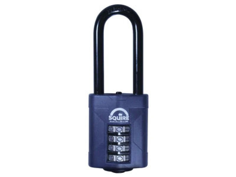Image of Squire Squire - CP5025BX CP50/2.5 Combi Padlock 4-Wheel 50mm Extra Long Shackle 63.5mm CP5025BX