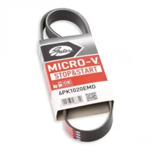 Image of GATES Poly V-Belt SKODA,LAND ROVER,PEUGEOT 6PK1745 5750GF,5750HH,5750VX Ribbed Belt,V Ribbed Belt,Multi V Belt,Poly Belt,V-Ribbed Belts 96425746