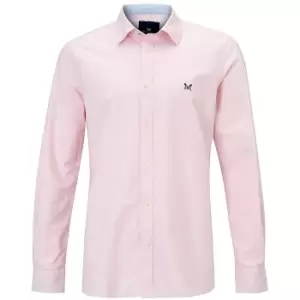 Image of Crew Clothing Mens Slim Oxford Shirt Classic Pink Large
