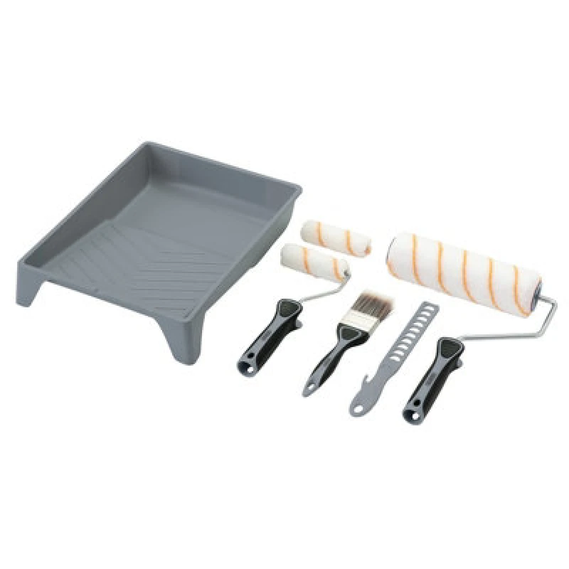 Image of Draper 20787 Medium Pile Polyester Paint Roller & Brush Set - Soft... 20787