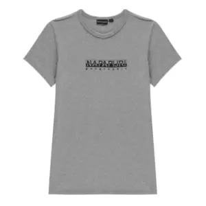Image of Napapijri Boys Small Box T Shirt - Grey