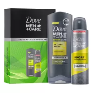 Image of Dove M+C Dove Men+care Sport Active Duo Gift Set For Him Body Wash 250ml & Deo 150ml