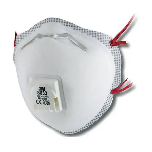 Image of 3M 3M 8833 Cup-Shaped Respirator Valved FFP3 (Pack of 10) 3M8833