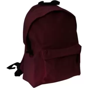 Image of Bagbase Junior Fashion Backpack / Rucksack (14 Litres) (Pack of 2) (One Size) (Burgundy) - Burgundy