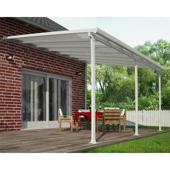 Image of Palram - Canopia Feria Patio Cover 4X6.06 White Clear