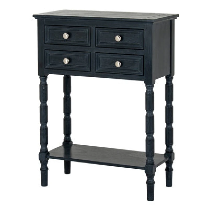 Image of Hill Interiors Contour Collection 4 Drawer Side Table