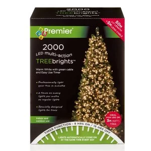 Image of Premier Decorations 2000 M-A LED TreeBrights Timer - Warm White