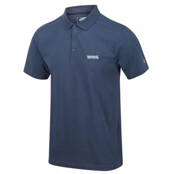 Image of Regatta Sinton Coolweave Jersey Polo Shirt - Dark Denim