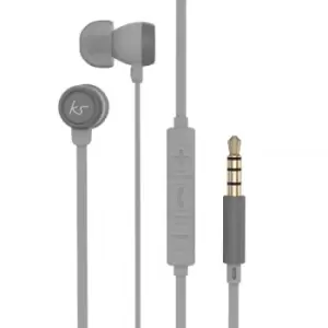 Image of KitSound HUDSON Headset Wired In-ear Calls/Music Grey