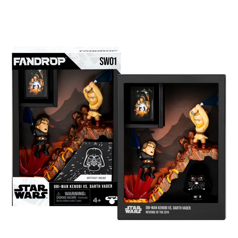 Image of Fandrop Star Wars Wave 1 Figure 2 Pack Obi-Wan Kenobi Vs Darth Vader
