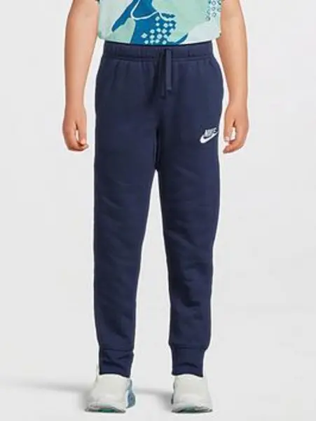 Image of Nike Younger Boys Club Fleece Rib Cuff Jogger - Navy, Size 2-3 Years Navy Q977F Unisex 2-3 YEARS