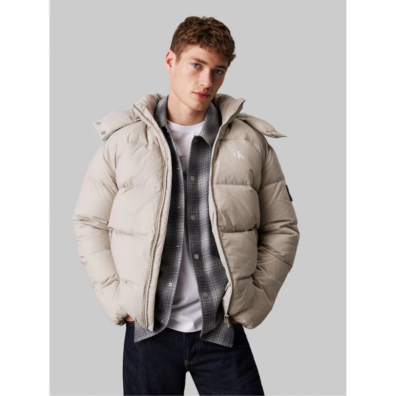 Image of Calvin Klein Jeans Down Puffer jacket - Grey Grey XL