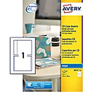 Image of Avery J8435 Optical Disc Label A4 White 151 x 118mm 25 Sheets of 1 Label