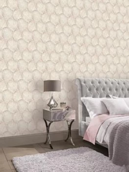 Image of Arthouse Beech Leaf Wallpaper ; Blush