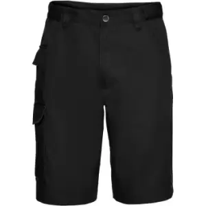 Image of Russell Workwear Twill Shorts (40W) (Black) - Black