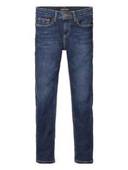 Image of Tommy Hilfiger Boys Scanton Slim Fit Jeans - Dark Wash, Dark Wash, Size Age: 8 Years